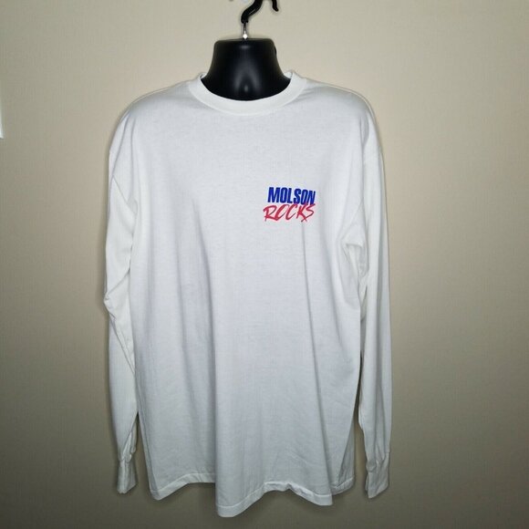 Molson Rocks the Mountain T Shirt Sz XL Vintage 90s Downhill Skiing Snowboarding - Picture 1 of 6